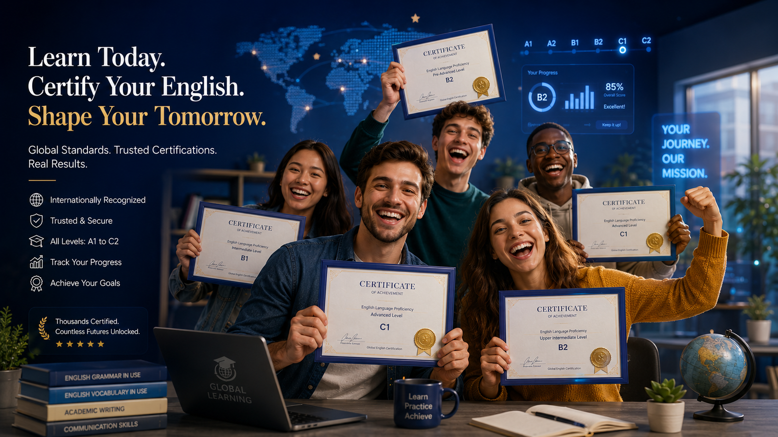 Learn Today, Certify Your English, Shape Your Tomorrow