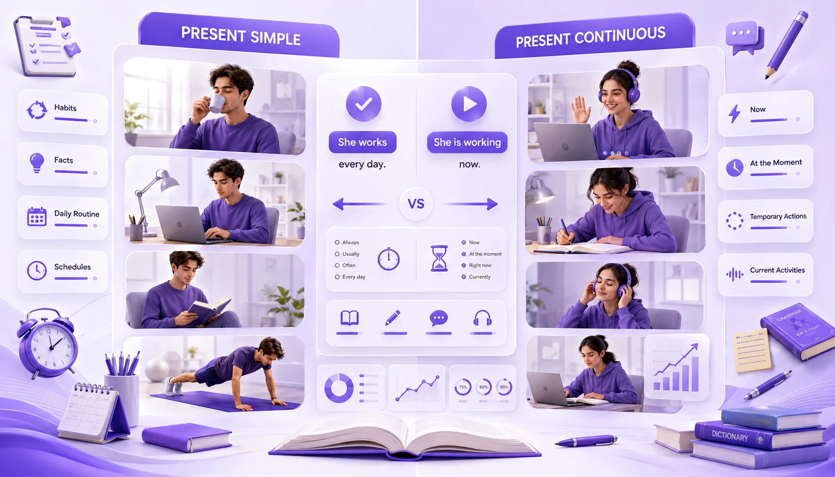 Present Simple vs Present Continuous: What's the Difference?